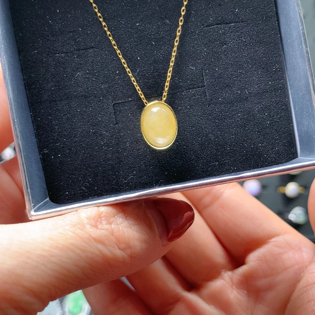 翡翠颈饰银S925镶嵌111111