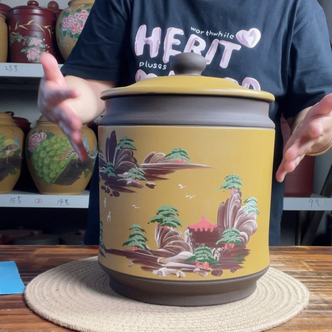 紫砂茶叶罐今天晚上