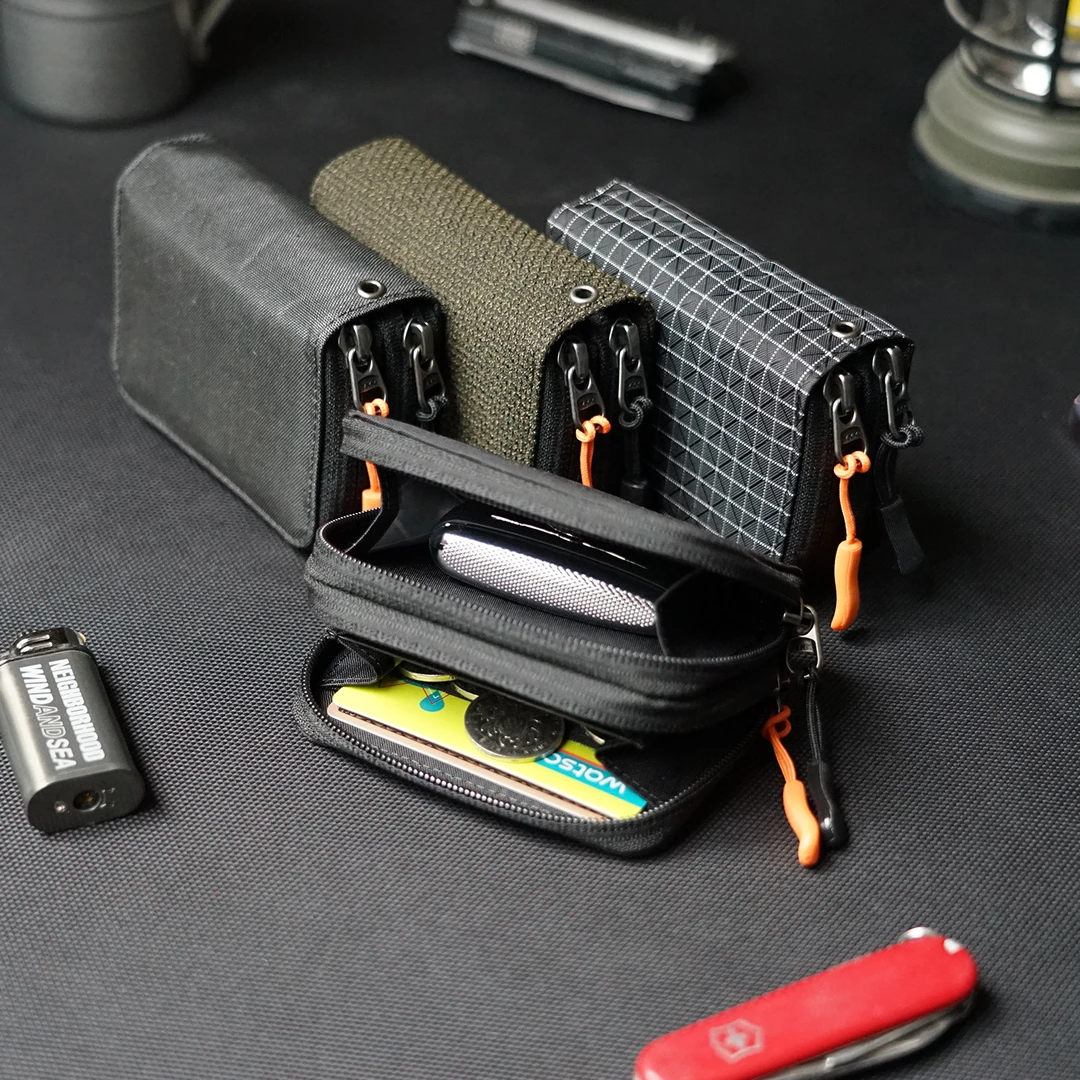 DOOMGEAR双层拉链收纳包XPAC男女士大容量拉链零钱包卡位钥匙包