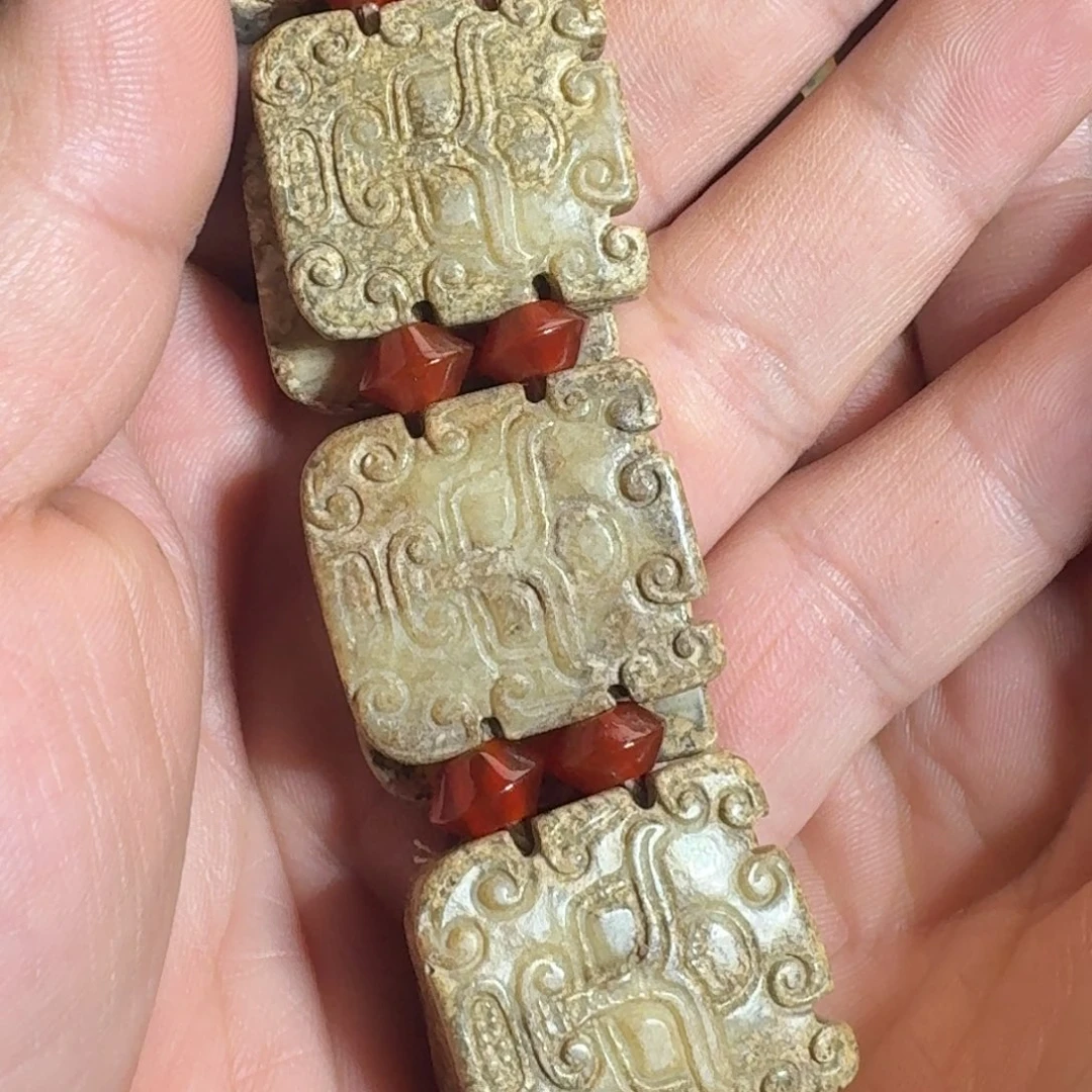 火***锋玛瑙/玉髓合金颈饰