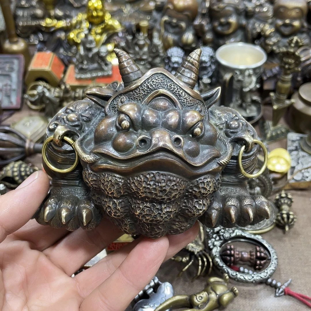 人***景黄铜材质精品摆件