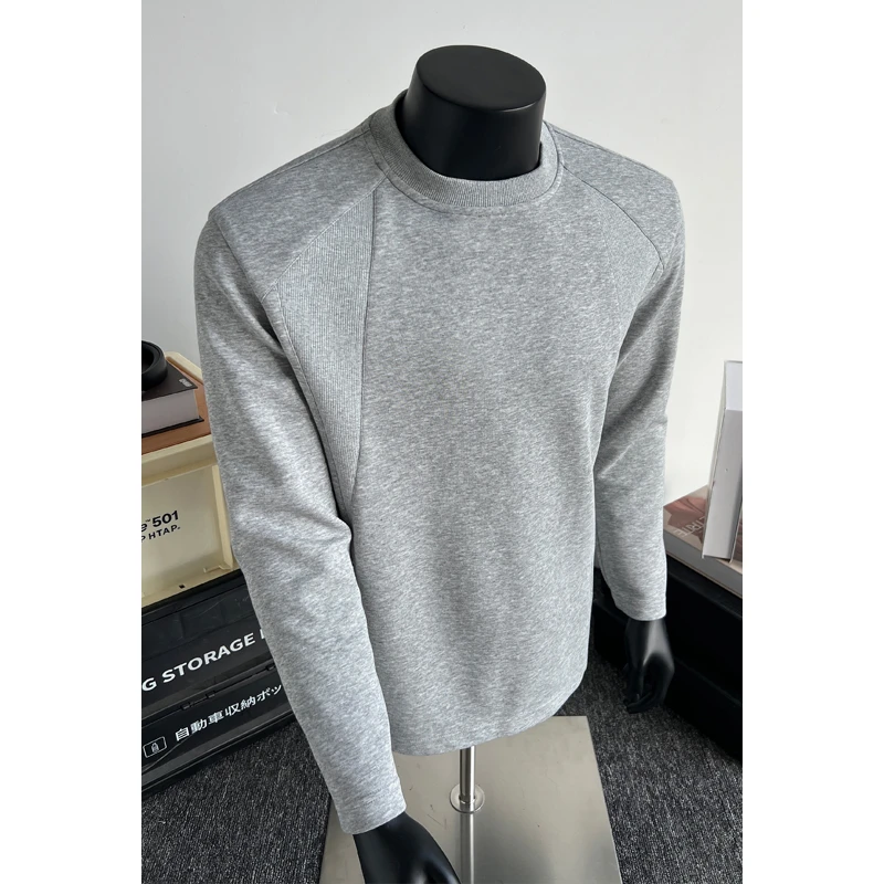 YNZ.XX拼接长袖T恤男潮流美式解构2025秋季复古百搭宽松休闲上衣