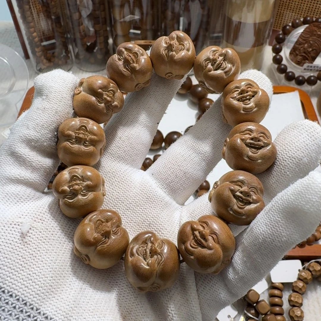 手串/手链檀香木2.0“笑口常开 知足常乐”双十一福利