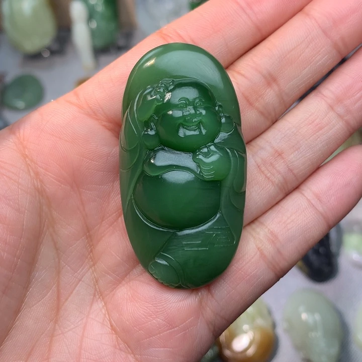 和田玉挂件未镶嵌旺***包