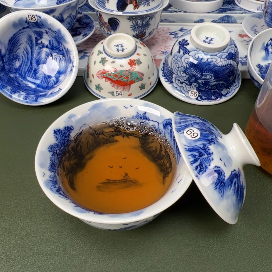 景德镇纯手工纯手绘茶具木木69
