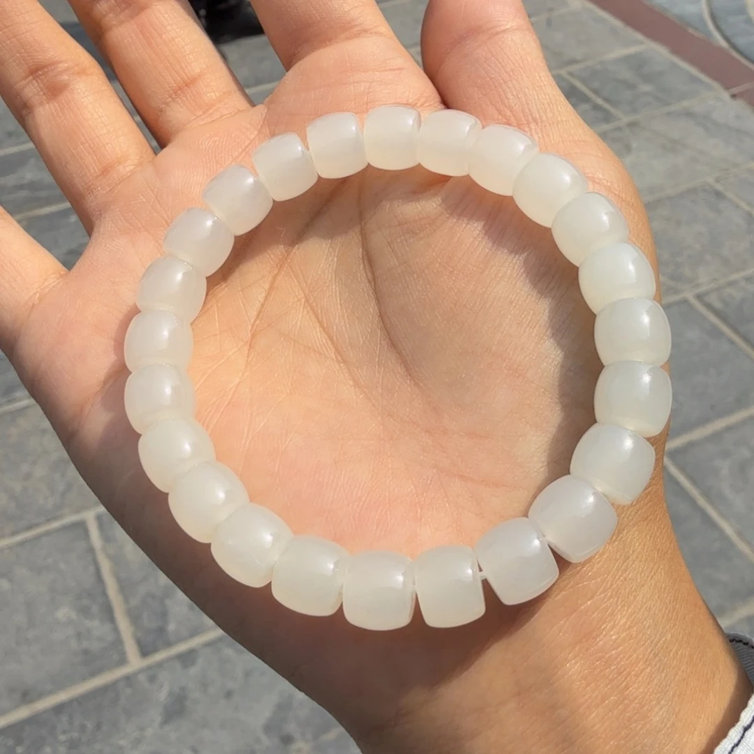 和田玉未镶嵌颈饰白玉直切门总F多样性拍一发一