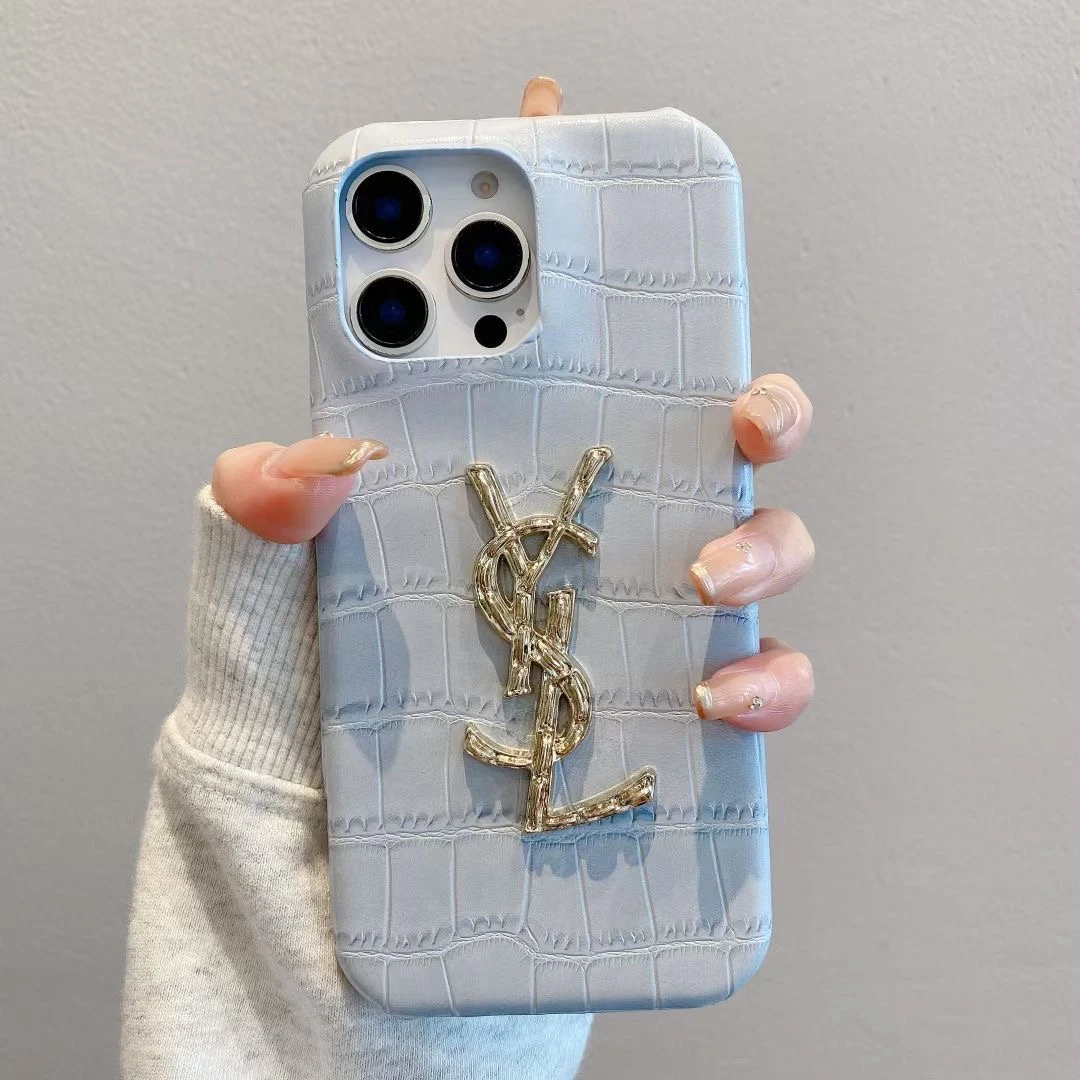 简约风鳄鱼纹适用于iPhone16promax手机壳15名媛风苹果14plus潮牌