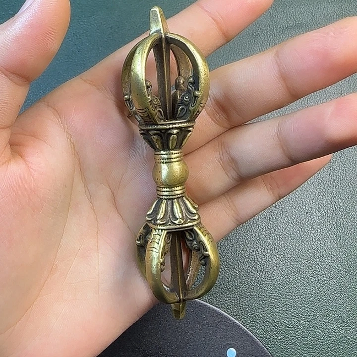-***楊铜铁合金类藏传工艺品九宫八卦