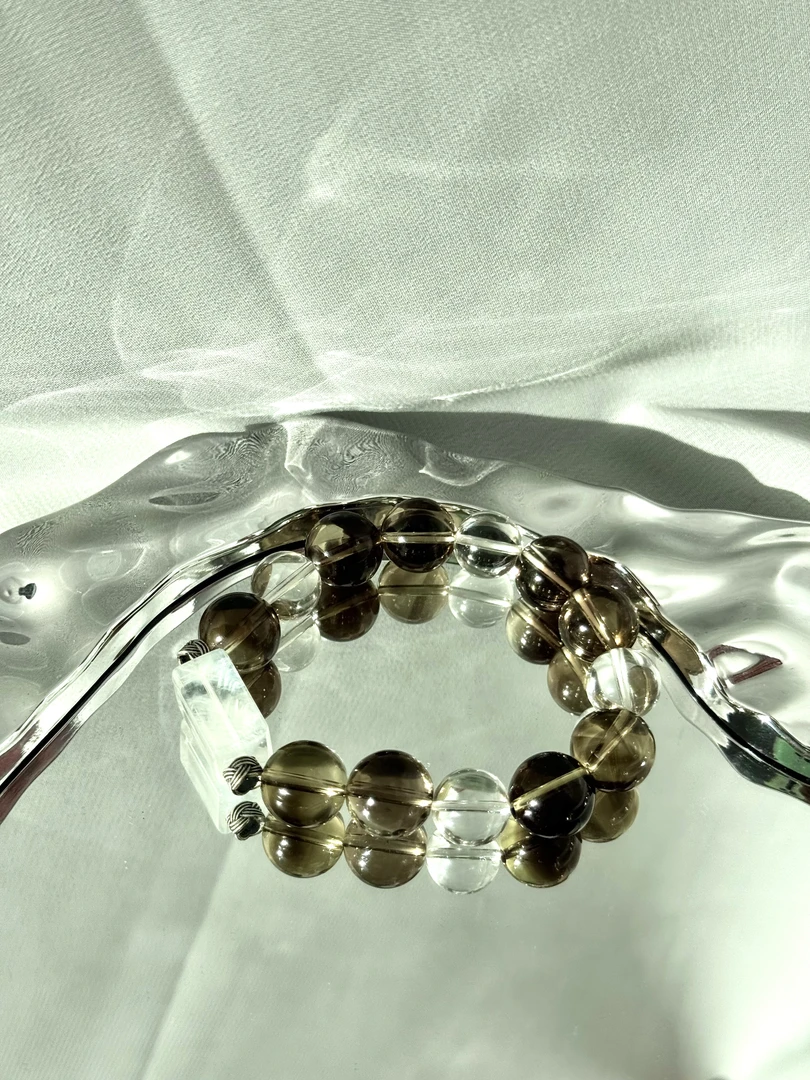 【净茶聚运】14mm茶晶✖️12mm白水晶✖️12mm蓝针