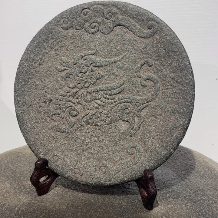 *****石材碟子青石麒麟