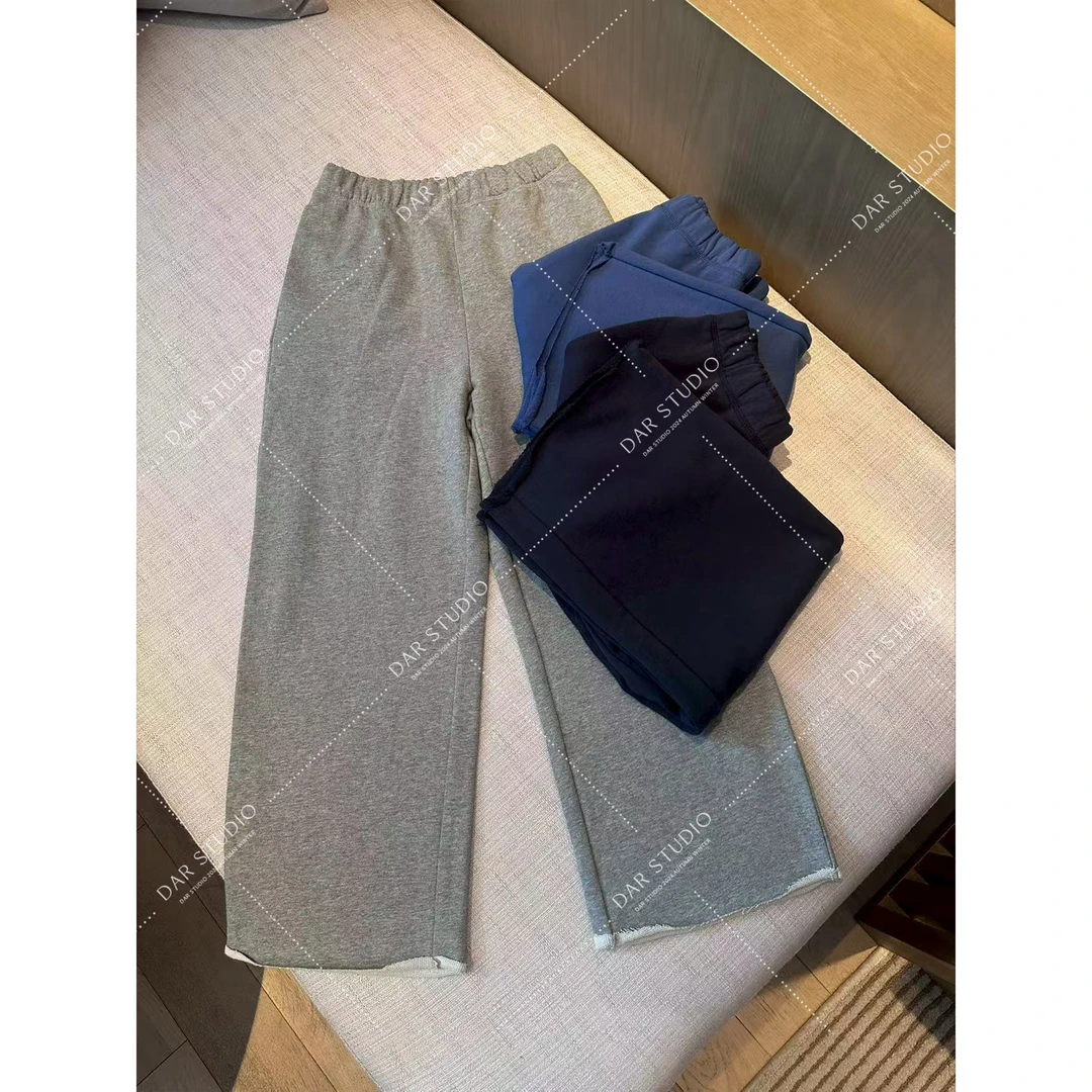 DAR STUDIO 深圳货【入秋必备】2025秋季日常百搭卷边休闲裤6146