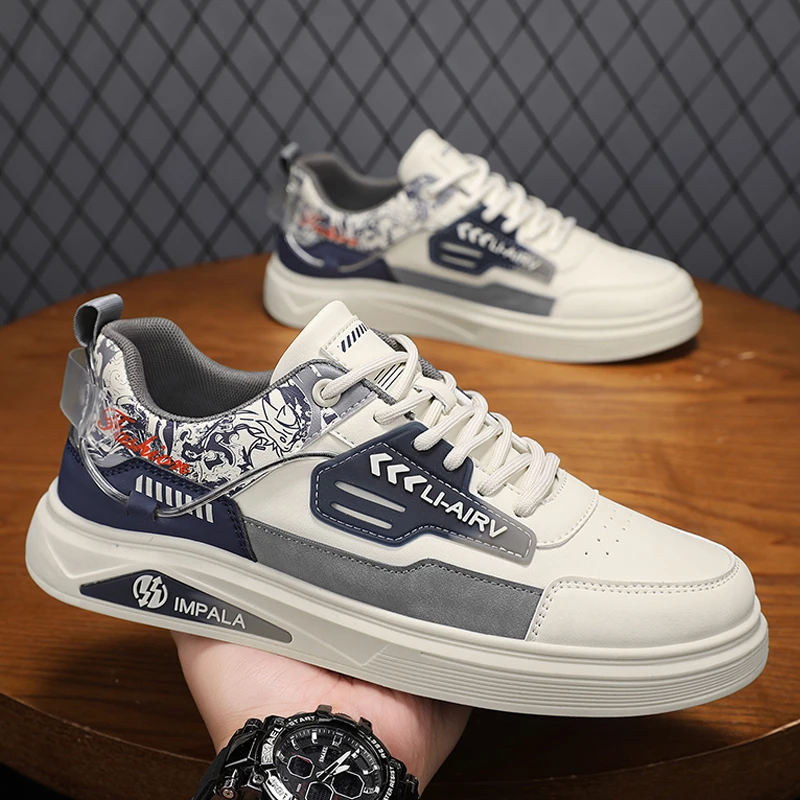 男鞋2025年春季新款运动鞋男潮流时尚休闲板鞋男士百搭学生小白鞋