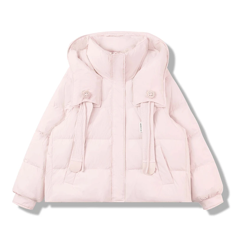 时尚女款羽绒服秋冬保暖宽松休闲短款羽绒服W-4W074LY