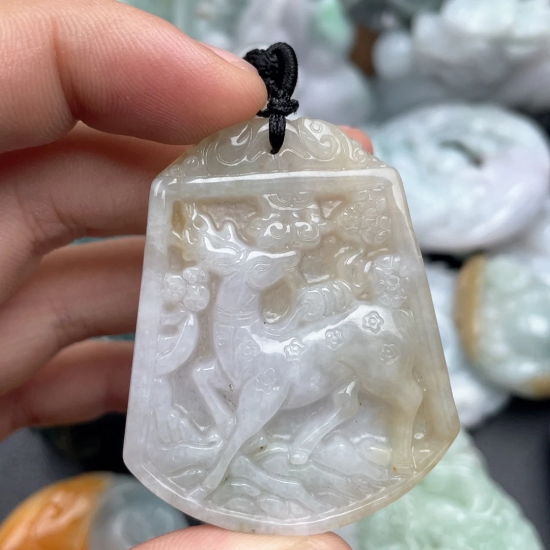 翡翠未镶嵌吊坠(不含链)