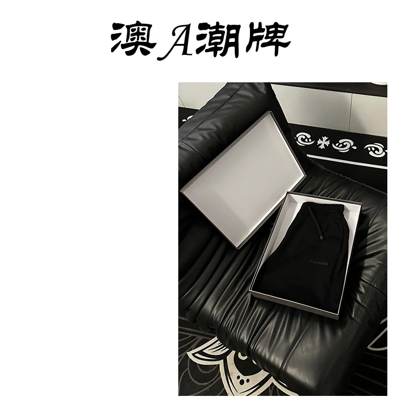 高端潮牌重磅纯棉宽松百搭短裤男女同款24003