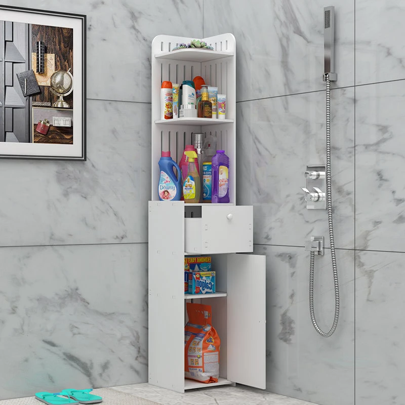 卫生间三角架置物架落地三角置地式洗手间厕所浴室防水收纳架架子