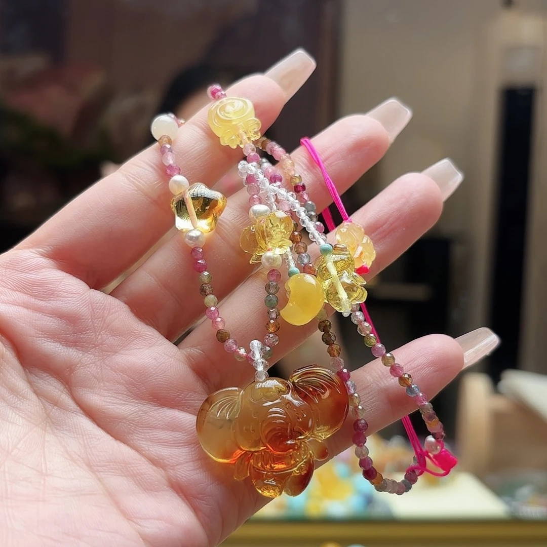未镶嵌琥珀手链琥珀