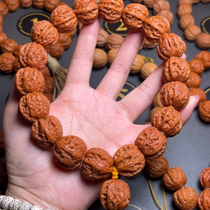 无***悔手串文玩核桃八棱龙脊