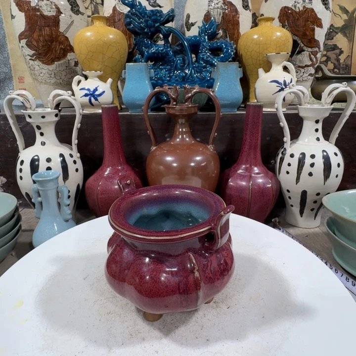 茶盏手工制作陶瓷摆件