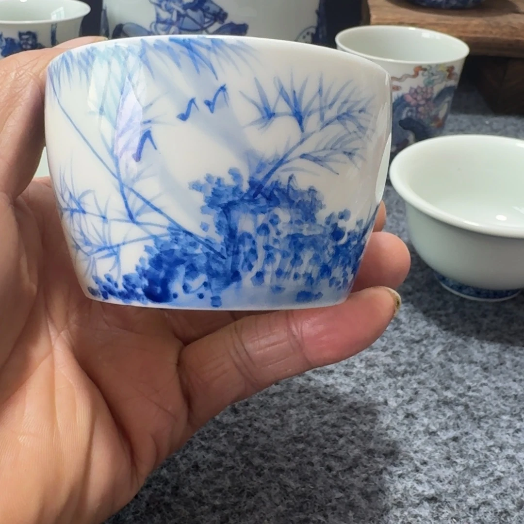 现代景德镇陶瓷手绘茶具