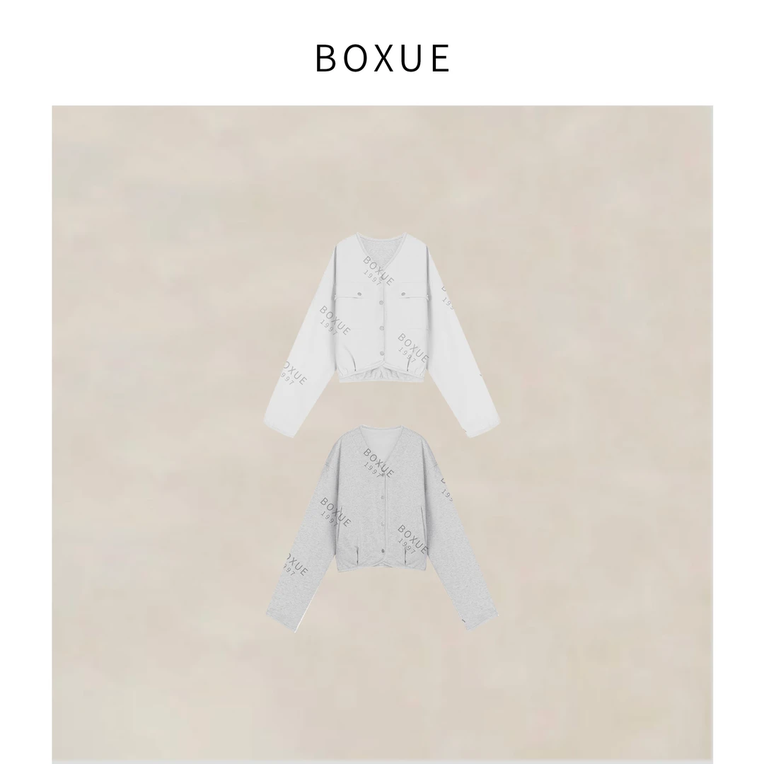 BOXUE“欢歌”2025春季新款高级感拼接 外套#250211W156