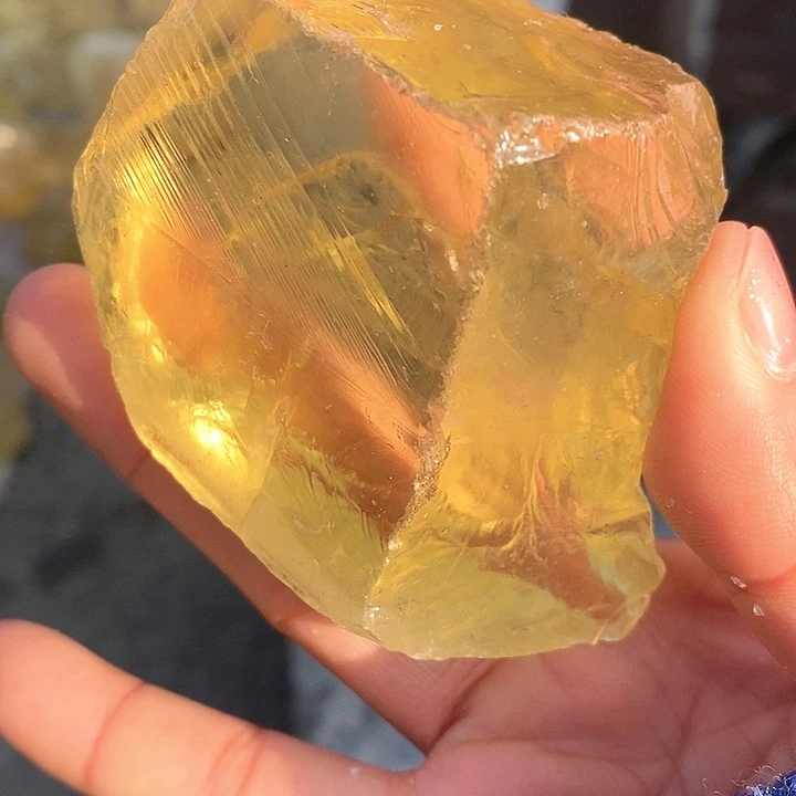 【闪购商品】紫晶珠宝半成品未镶嵌绿**踪黄