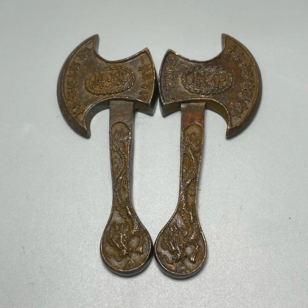 纯铜斧摆件复古创意