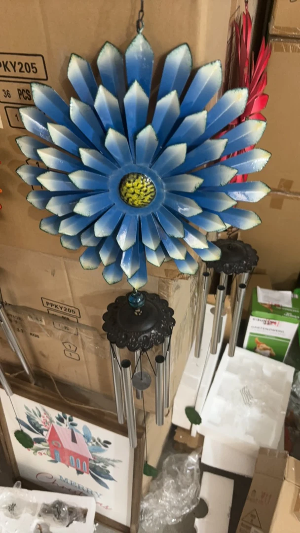 孤品蓝色花风铃摆件