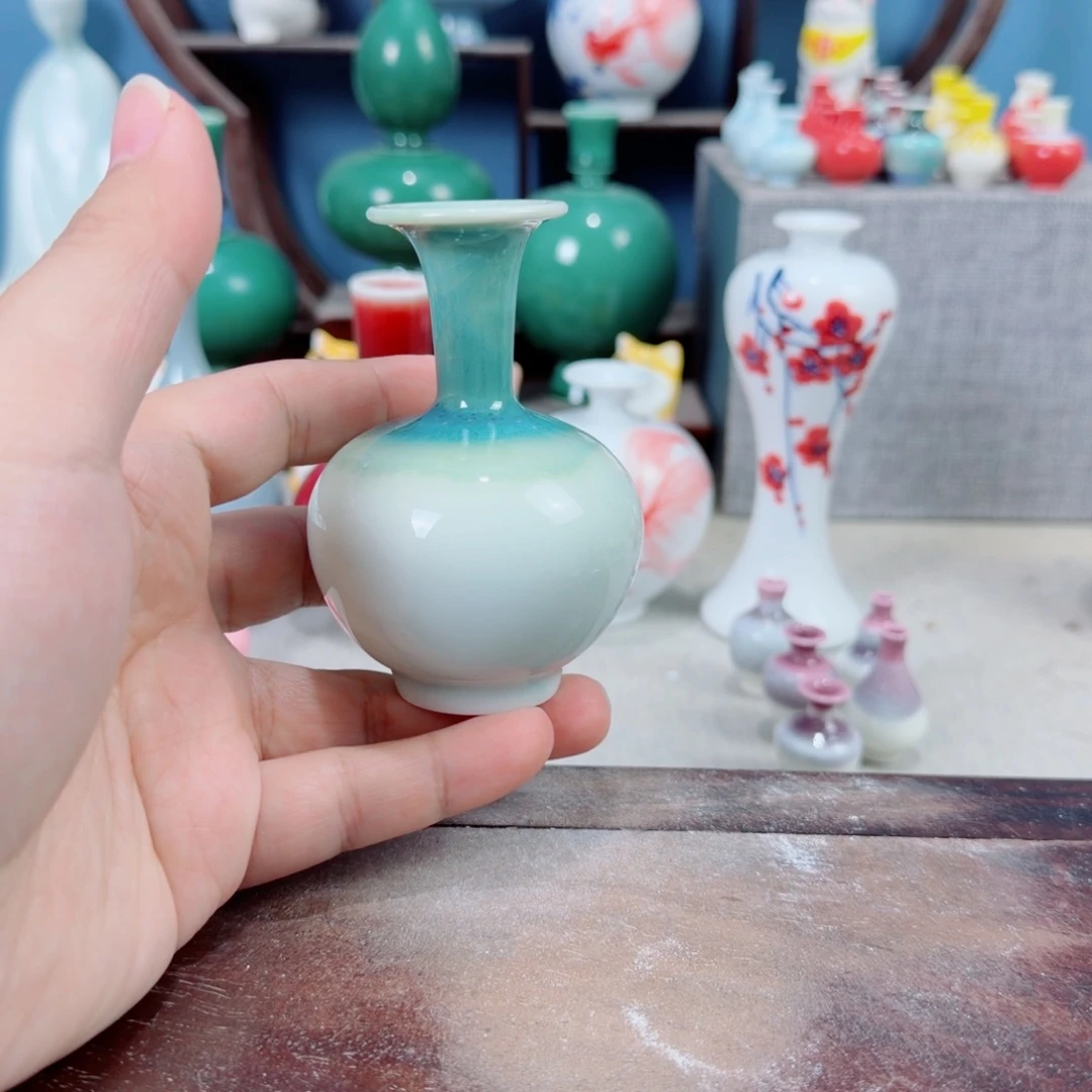 陶瓷手工小花器摆件