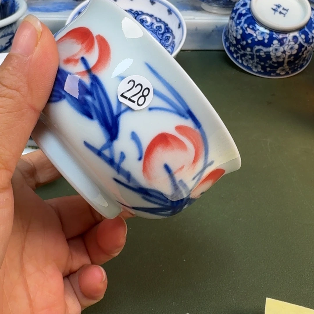 陶景德镇纯手绘茶具圆圆228