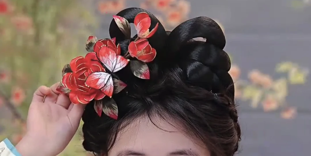 江南浔汉服头饰古风饰品 绒花默认木簪 改主体找客服