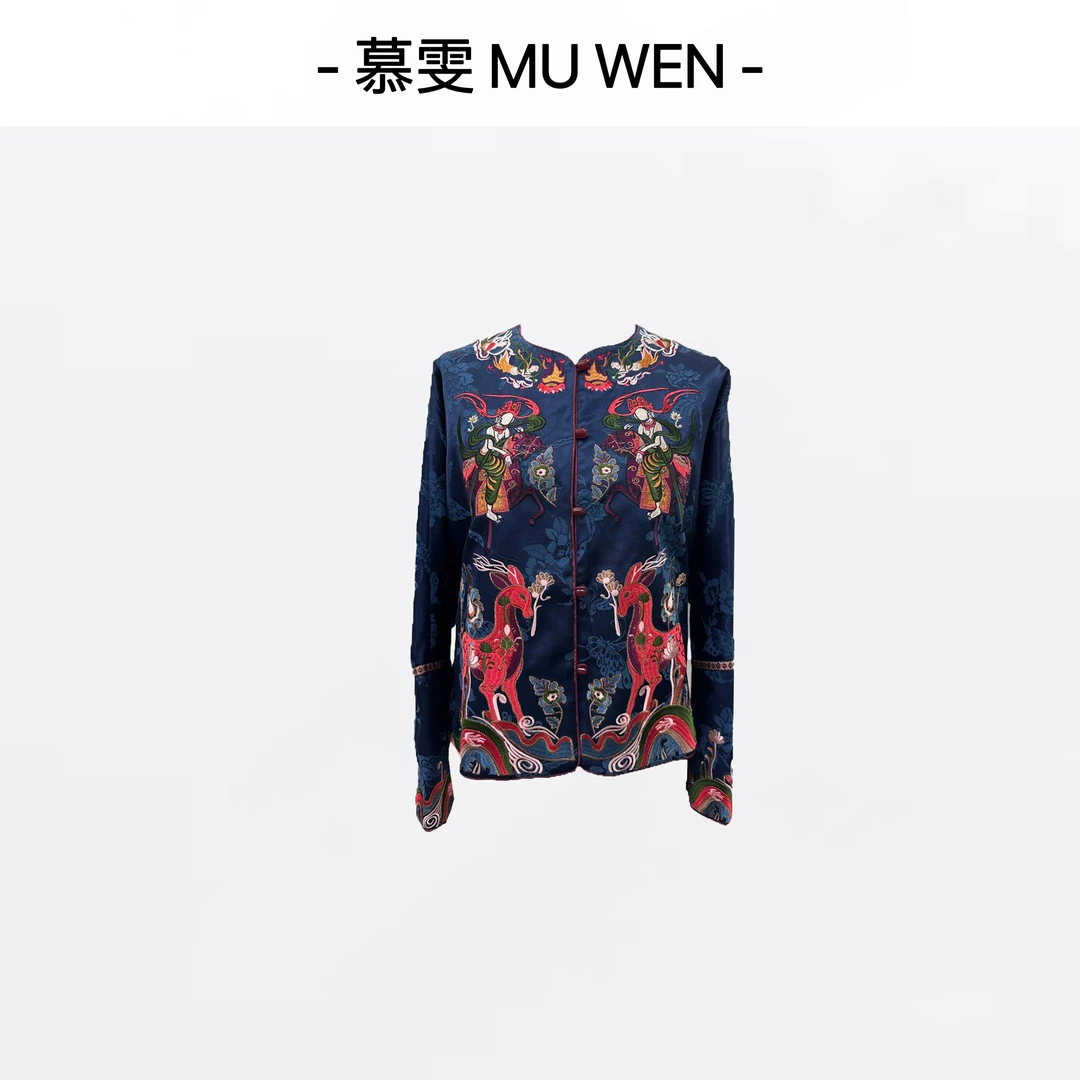 【敦煌鹿外套】早秋国风刺绣高定外套25146612