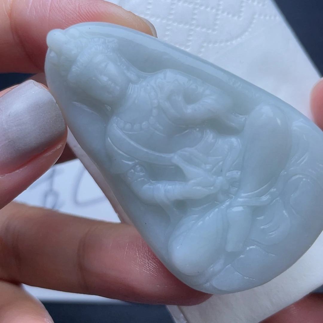 定制翡翠未镶嵌翡翠吊坠