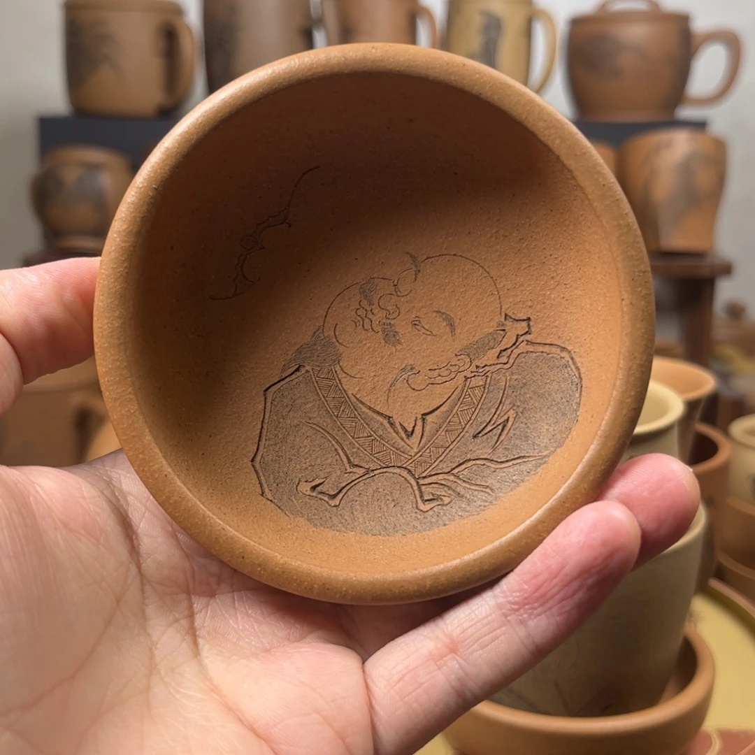 紫砂杯子。*。小神仙紫砂主人杯