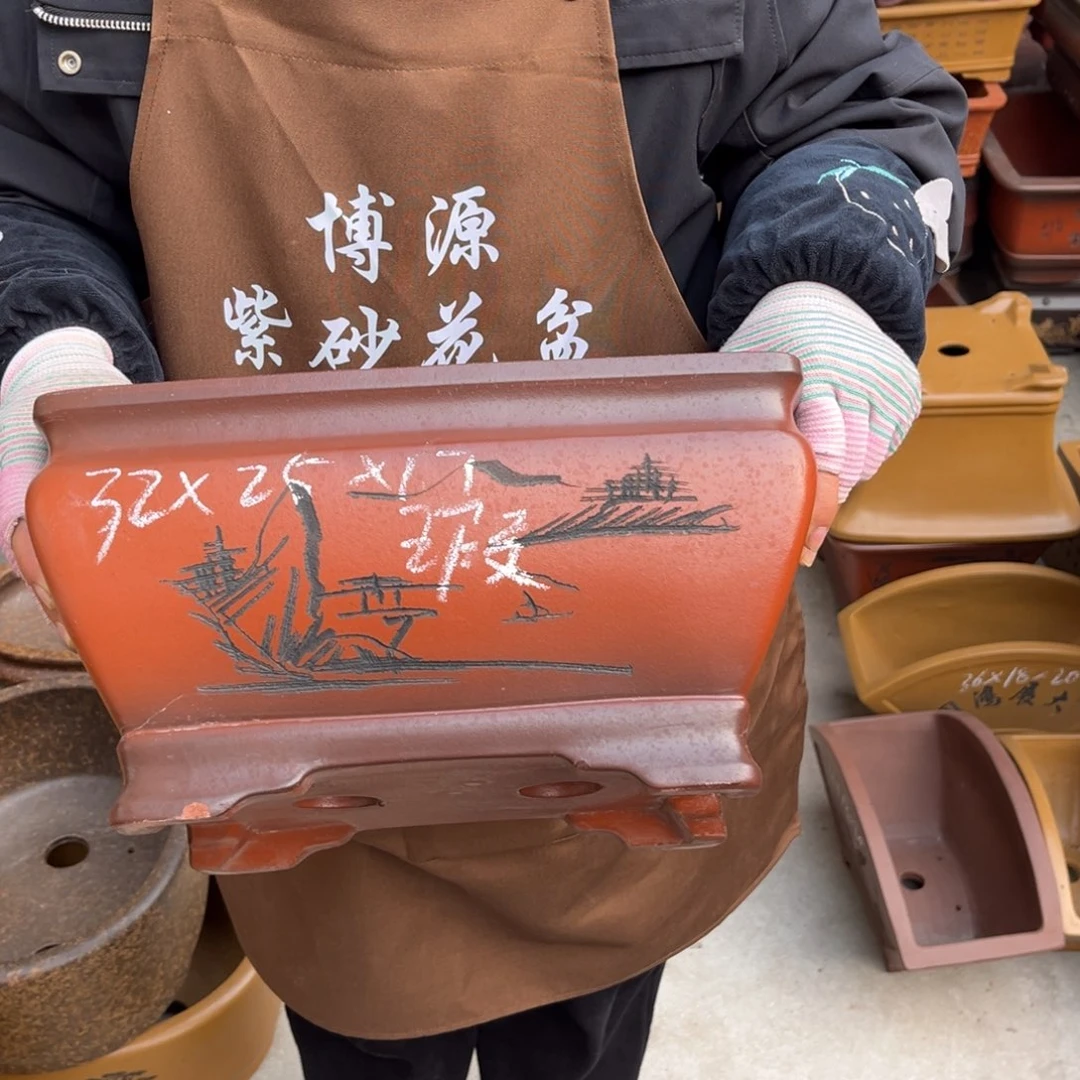 紫砂花盆盆景艺术