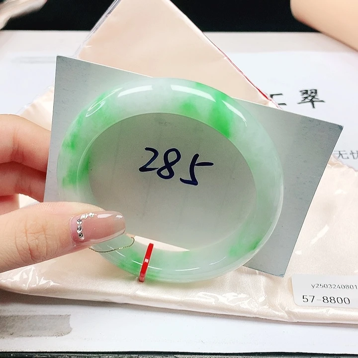 翡翠手镯未镶嵌缅甸天然a货手镯57