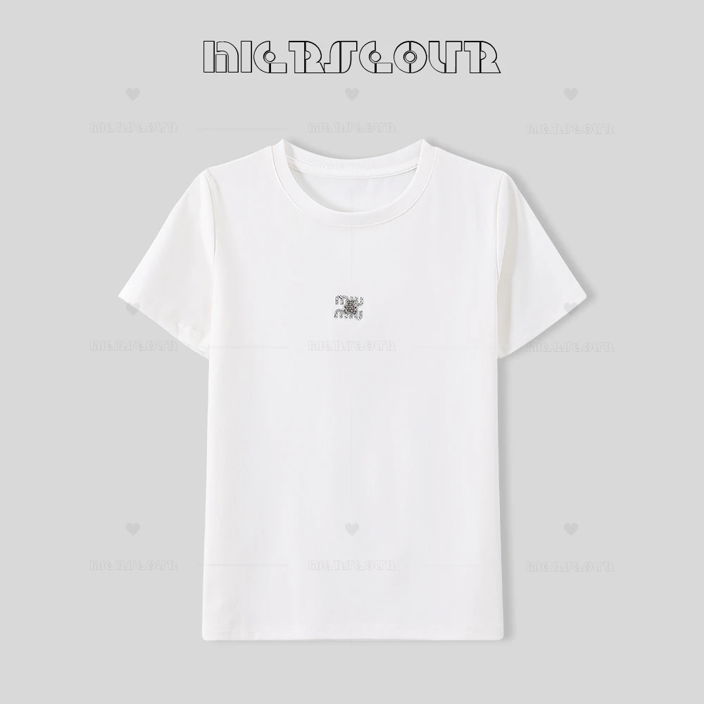 2025春款新款简约休闲风T恤短袖上衣8509