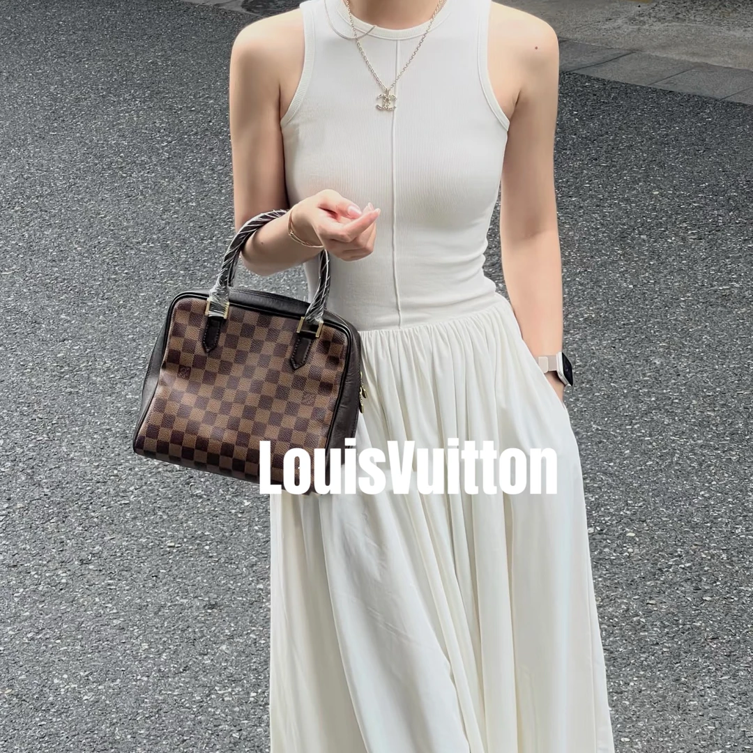 修复品617947/LouisVuitton/路易威登 棋盘格保龄球小号配皮换新