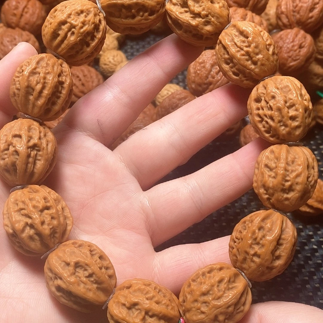 文玩核桃手串粗筋八棱