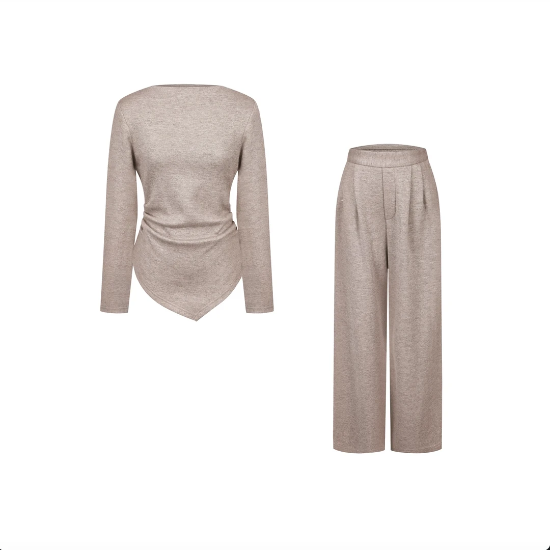 【彤姐原创】冬季气质轻奢时尚百搭女装印花高奢套装TWTZ4132