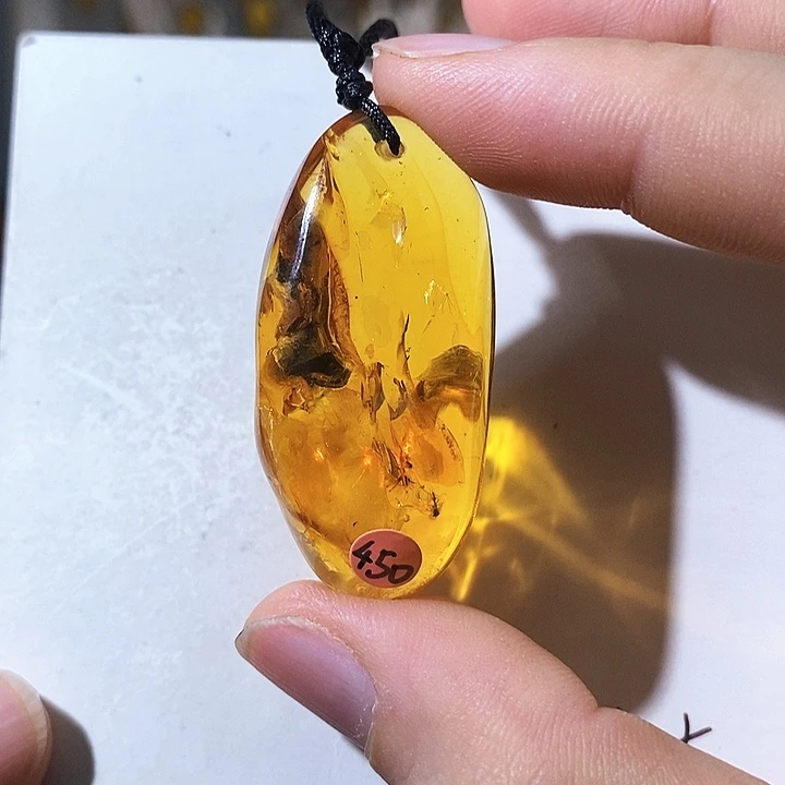 定制琥珀琥珀虫珀吊坠