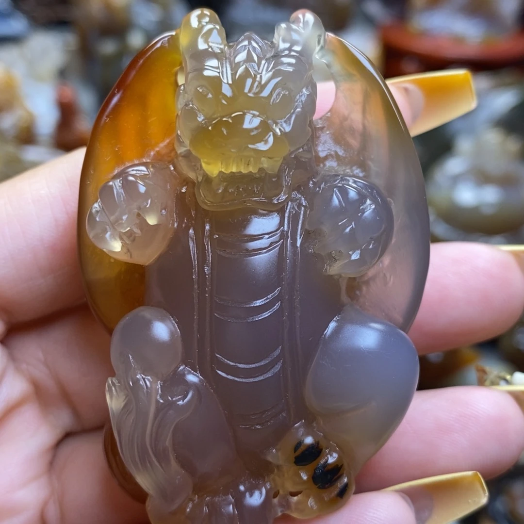 玛瑙/玉髓把件未镶嵌