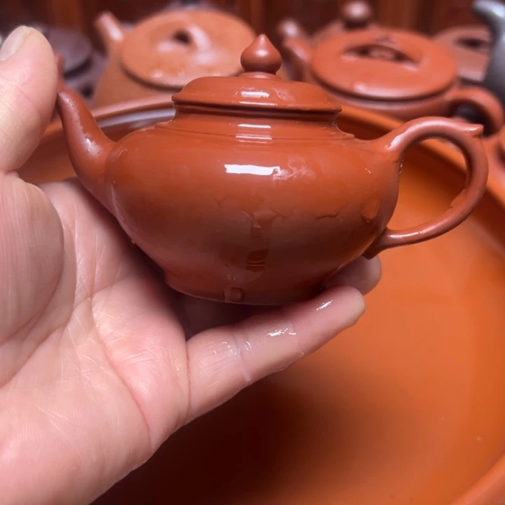 紫砂茶壶宜兴原矿赵庄朱泥
