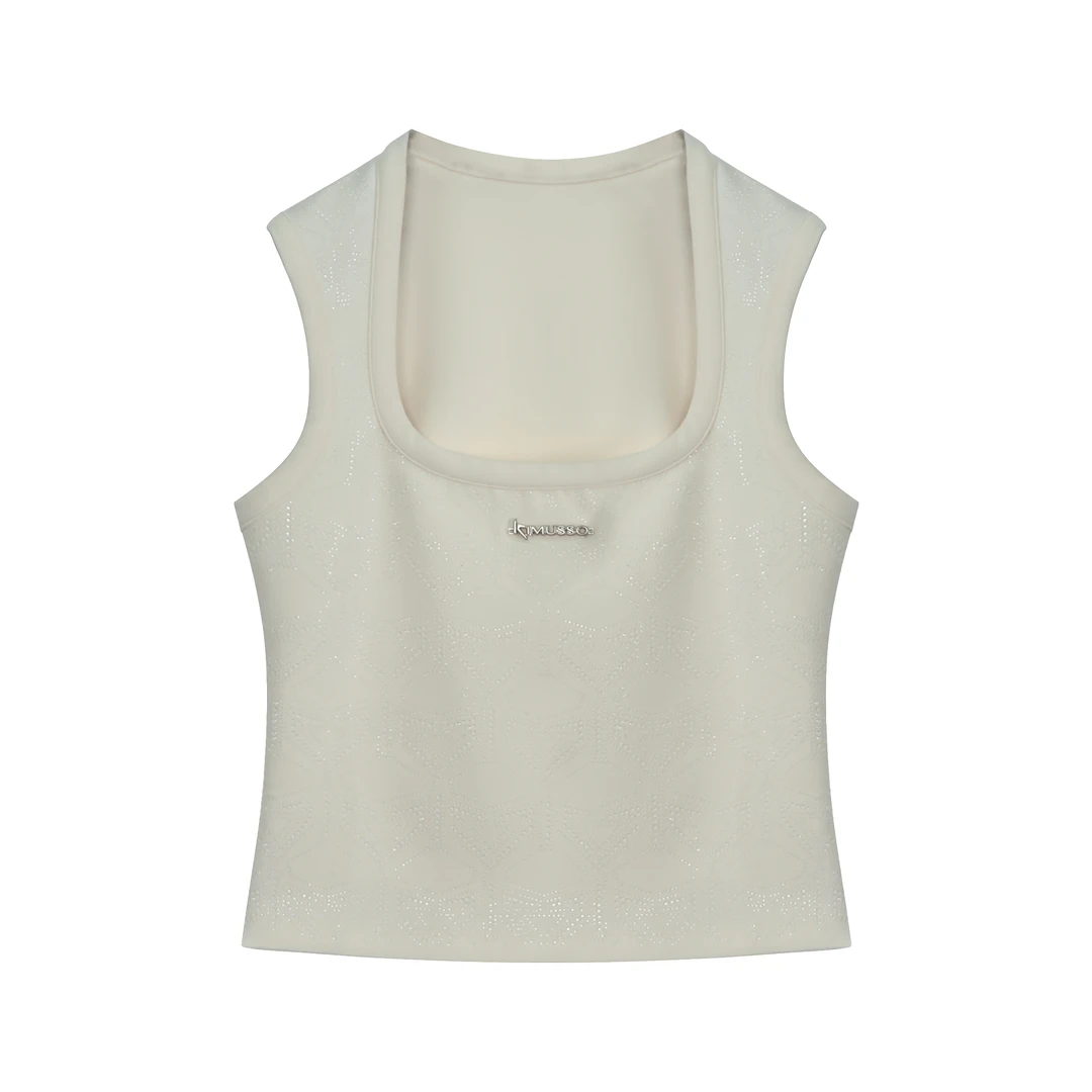 2025设计师新品烫钻背心