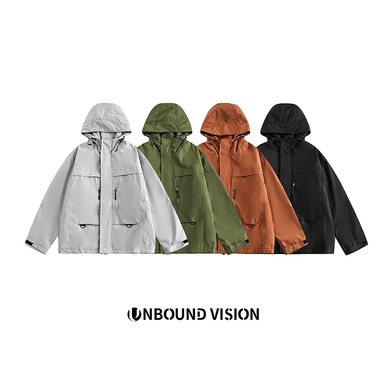 25新款春秋季新款男女同款情侣加大码百搭冲锋衣外套