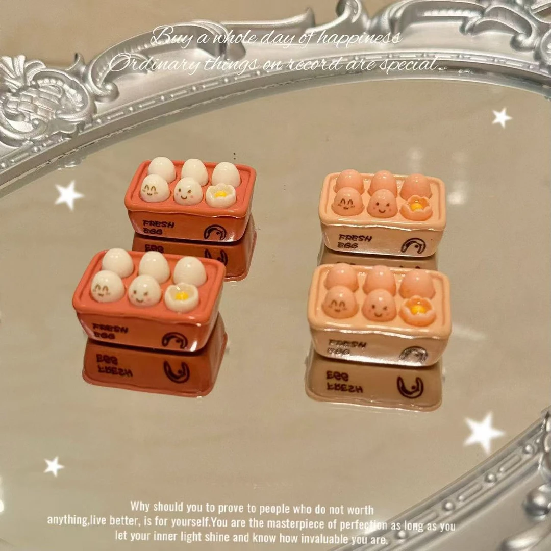 小雨定制【鸡蛋】仿真食玩diy树脂配件玩具配