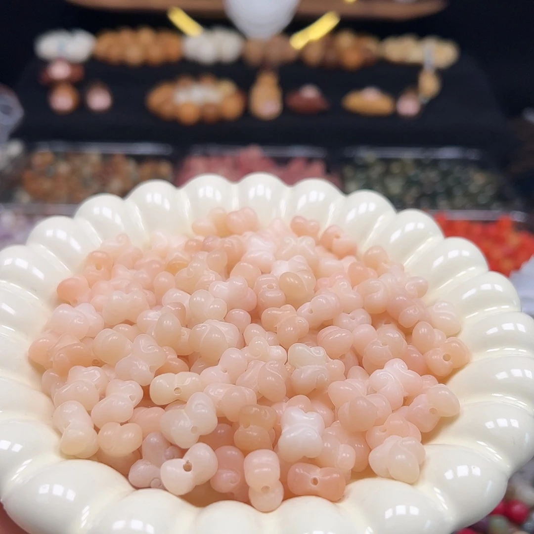 手串菩提根/象牙果粉蝴蝶100颗