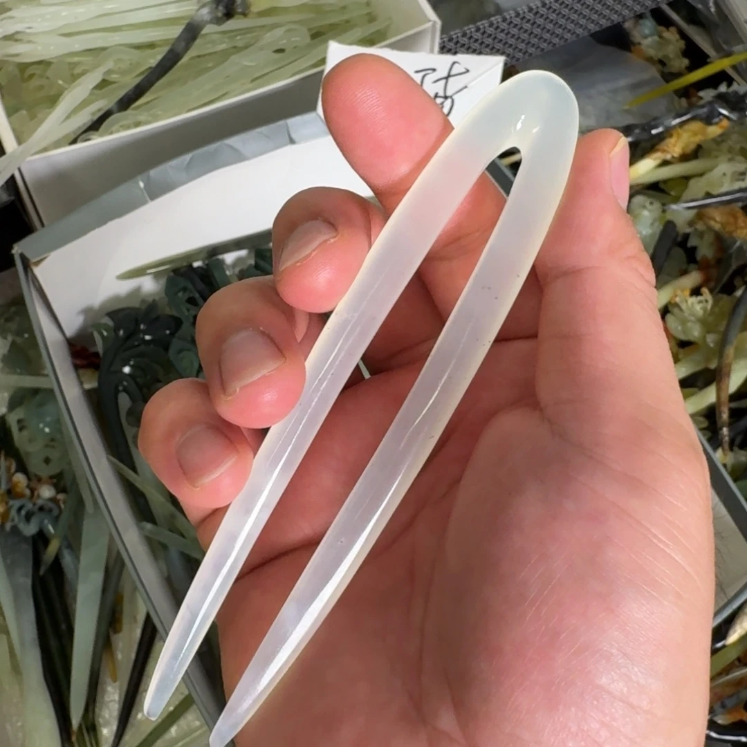 未镶嵌蛇纹石玉发饰