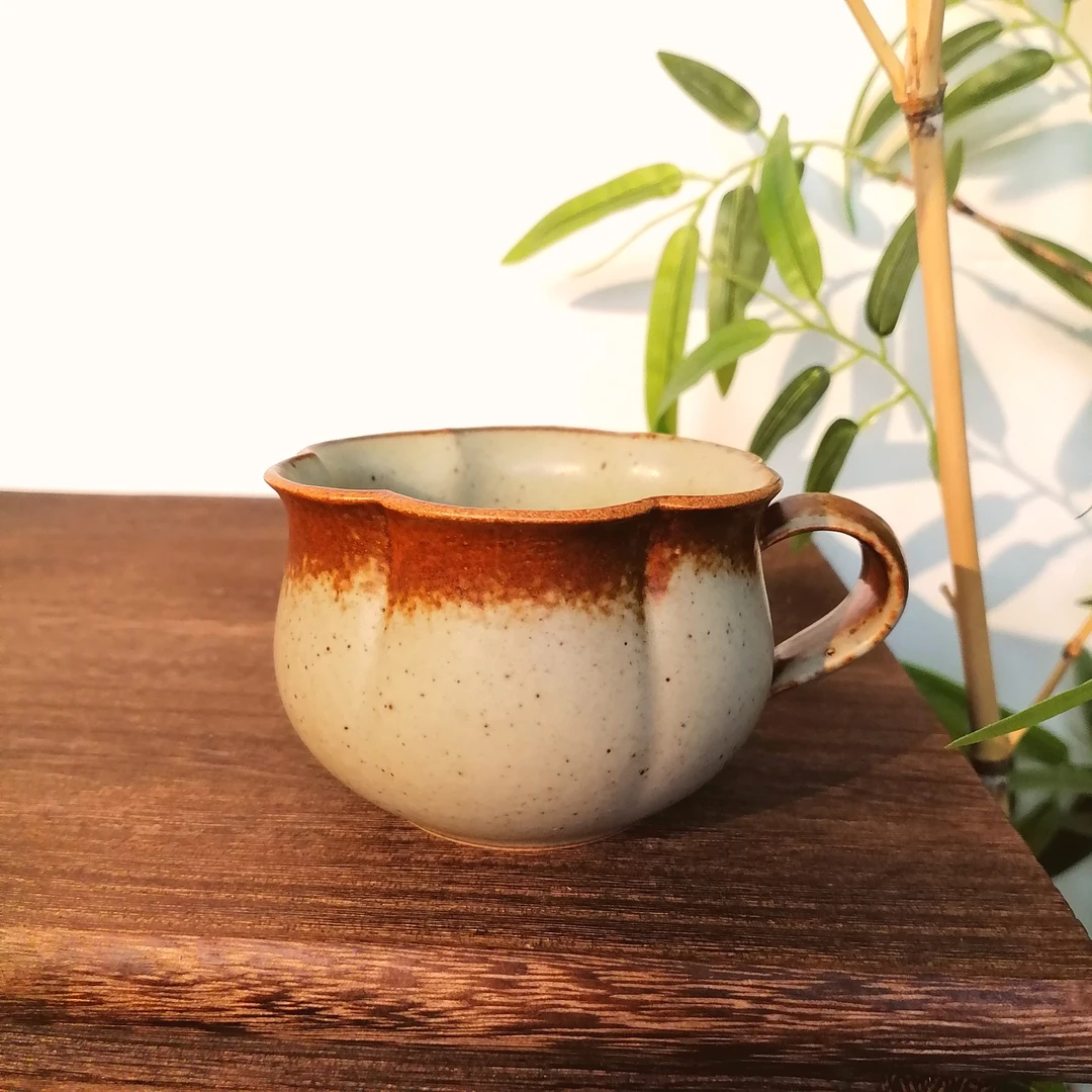 高颜值粗陶云朵咖啡杯
