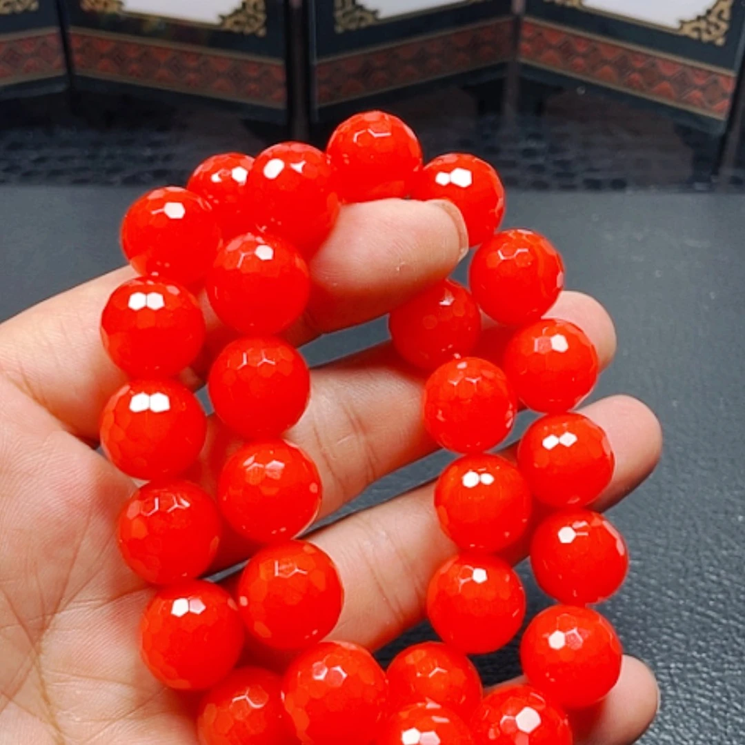 【闪购商品】玛瑙/玉髓颈饰未镶嵌红切14